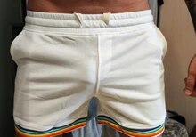 Casual Striped Pride Rainbow Shorts