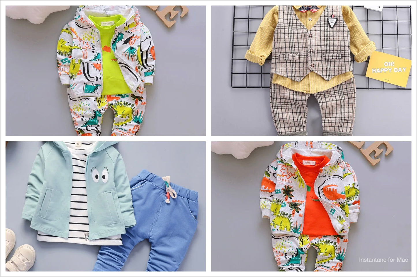 Spring Autumn Baby Boys Clothes Children Sport Jacket T-Shirt Pants 3Pcs/Sets Toddler Fashion Kids Tracksuits