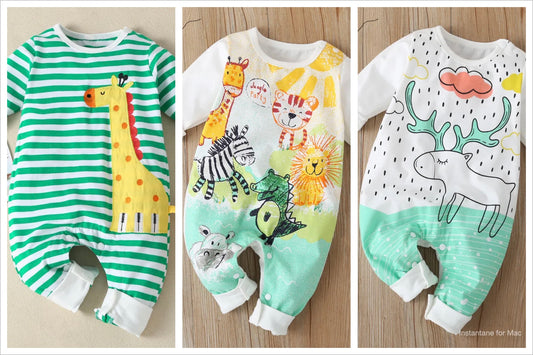 Baby Clothes For Newborns Long Sleeve Baby Animal Romper Infant Overalls Children Clothing