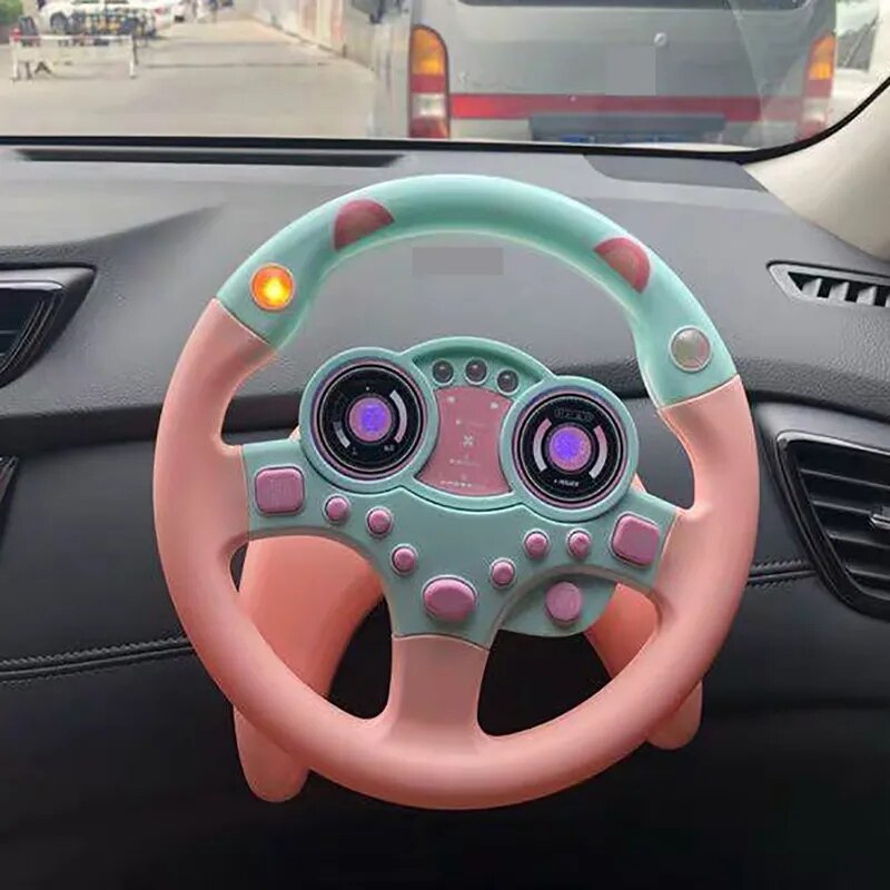 Car Steering Wheel Remote Control Early Education Learning Sounding Toy