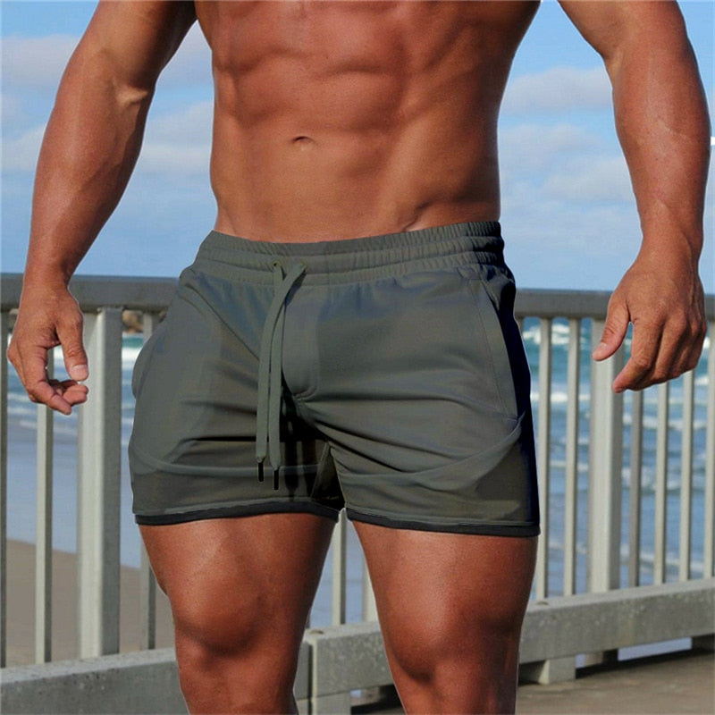 Breathable Quick-Drying Slim Fit Fitness Gym Shorts Sweatpants