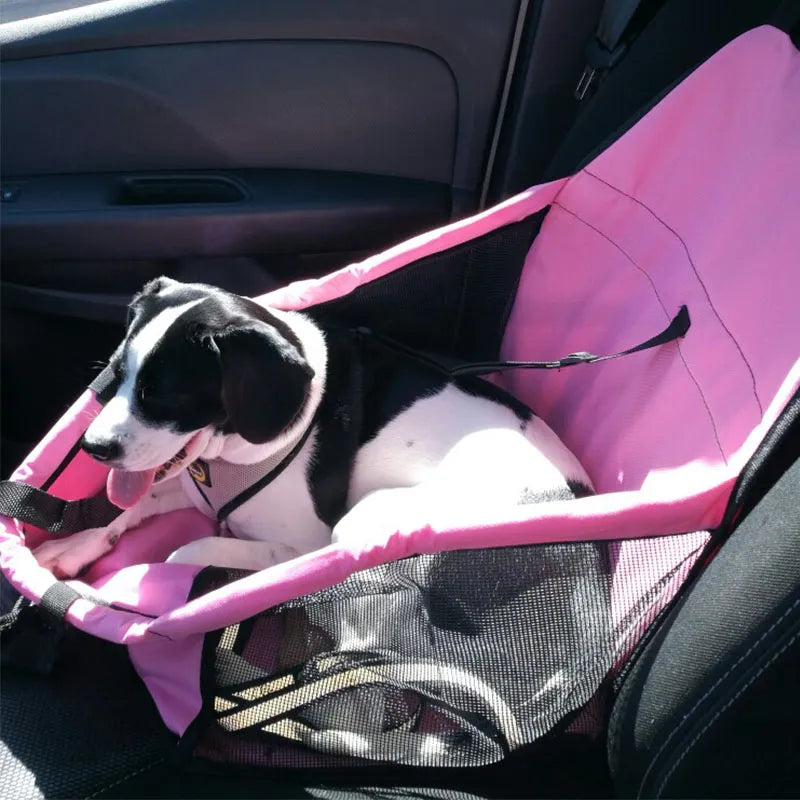 Waterproof Car Seat Carrier Basket for Pets Travel Mesh Hanging Bag