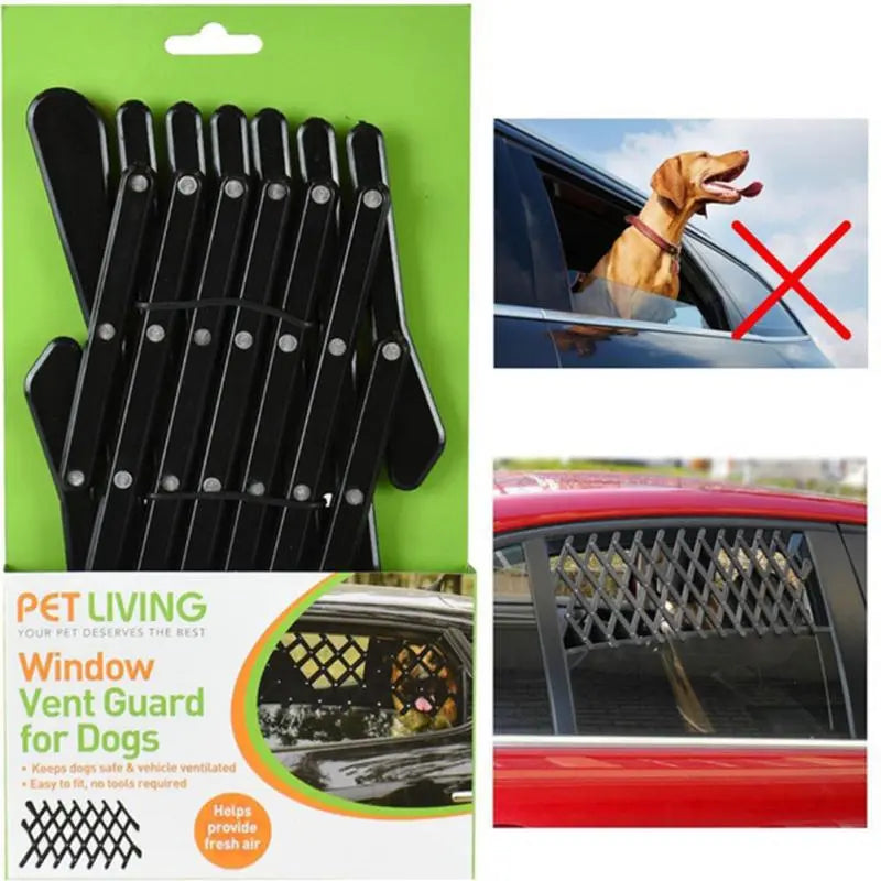 Universal Car Window Travel Vent Pet Security Ventilation Mesh Vent Guard Telescopic Fence