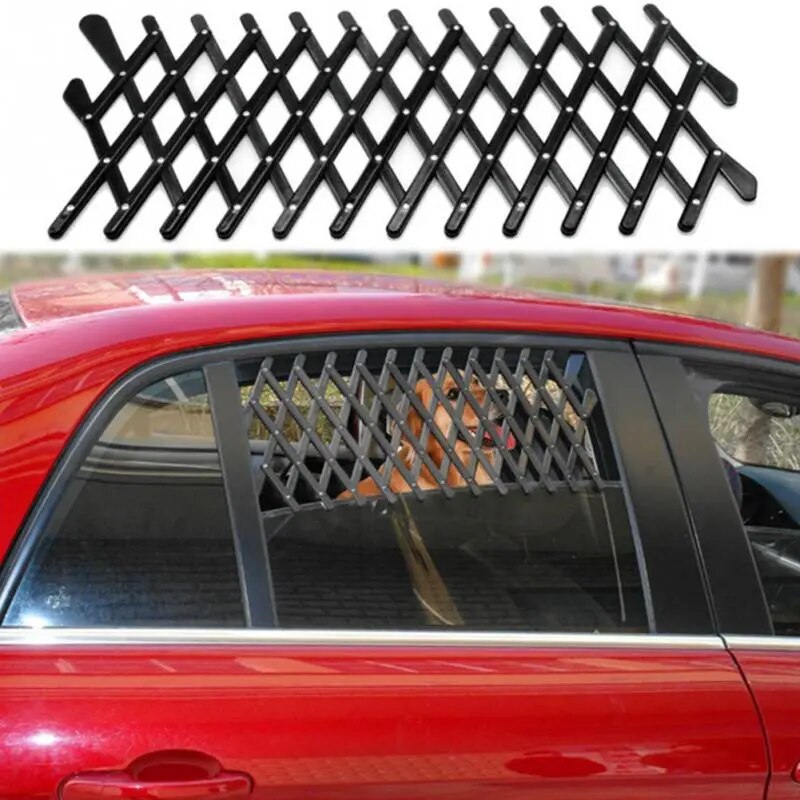 Universal Car Window Travel Vent Pet Security Ventilation Mesh Vent Guard Telescopic Fence