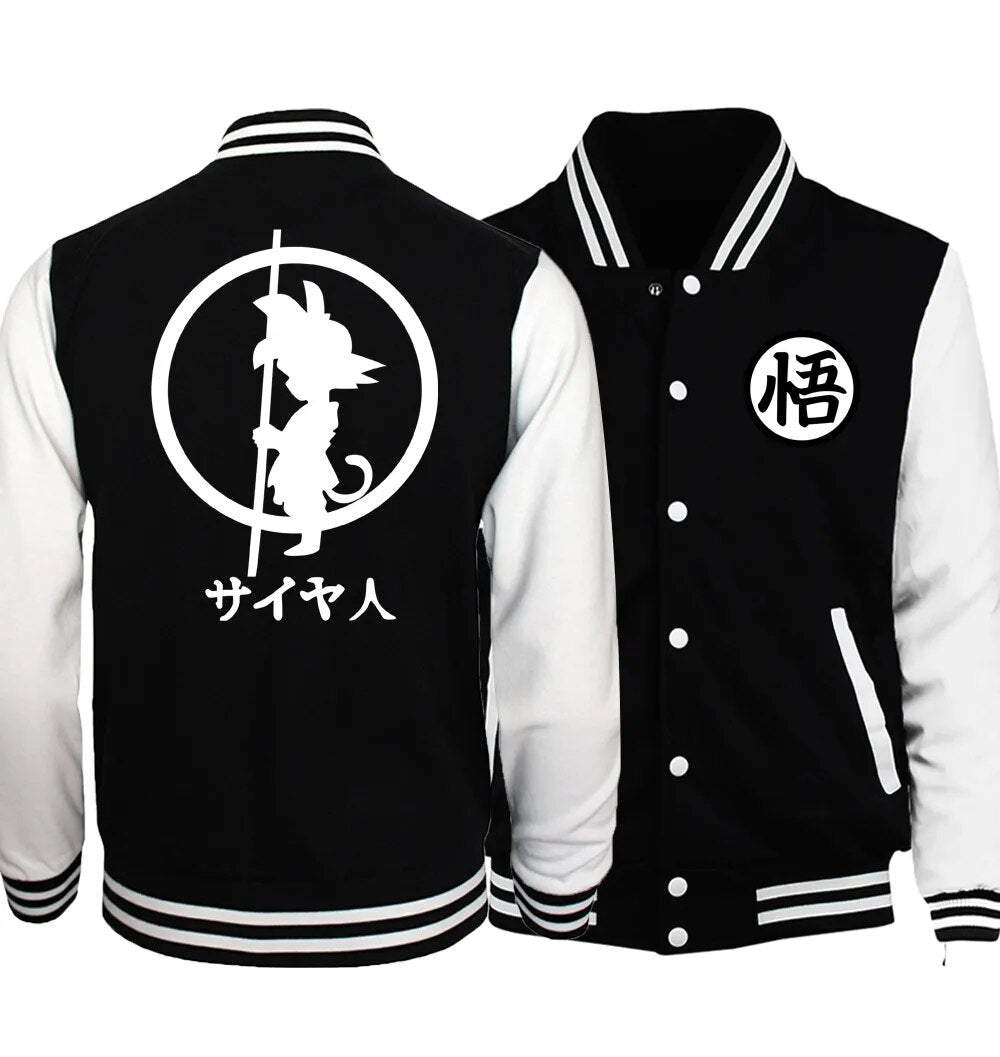 Dragon Ball Z Anime Cartoon Harajuku Bomber Tracksuits Jacket