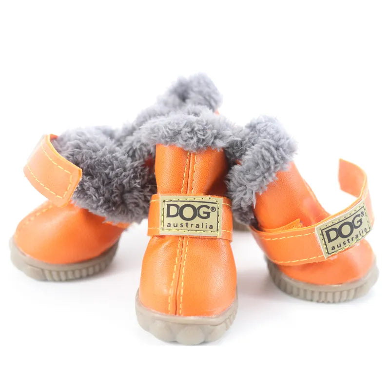 4pcs/set Waterproof Anti Slip Dog Boots For Small Dogs