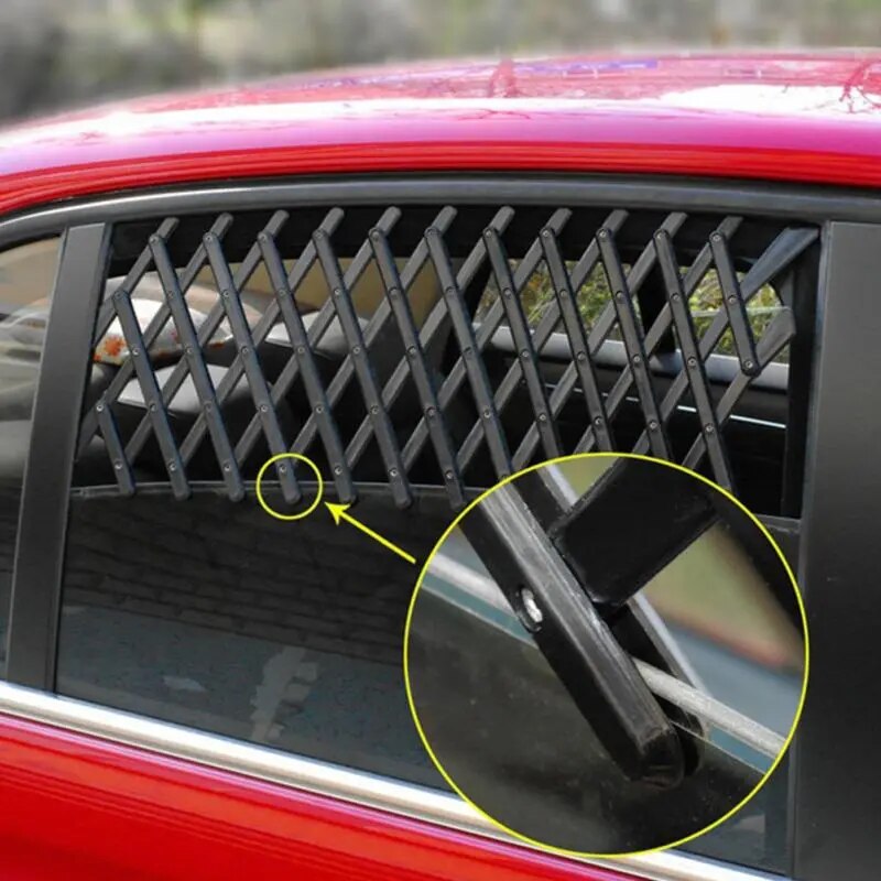 Universal Car Window Travel Vent Pet Security Ventilation Mesh Vent Guard Telescopic Fence