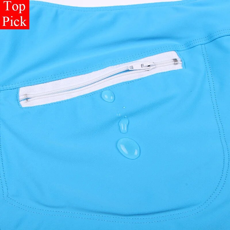 Quick Dry Zipper Pocket Casual Shorts Swimwear Boardshorts Trunks