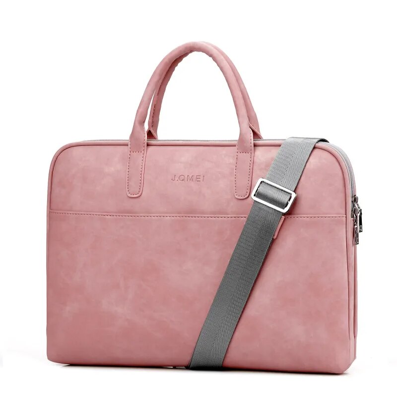 Waterproof PU Leather Laptop Bag