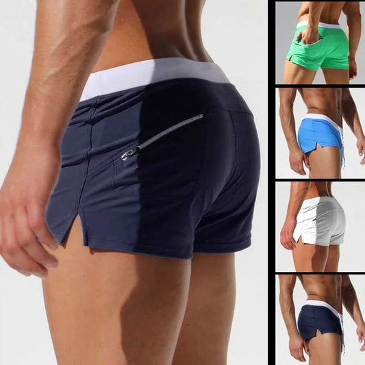 Quick Dry Zipper Pocket Casual Shorts Swimwear Boardshorts Trunks