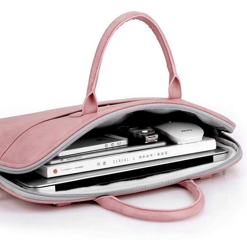 Waterproof PU Leather Laptop Bag