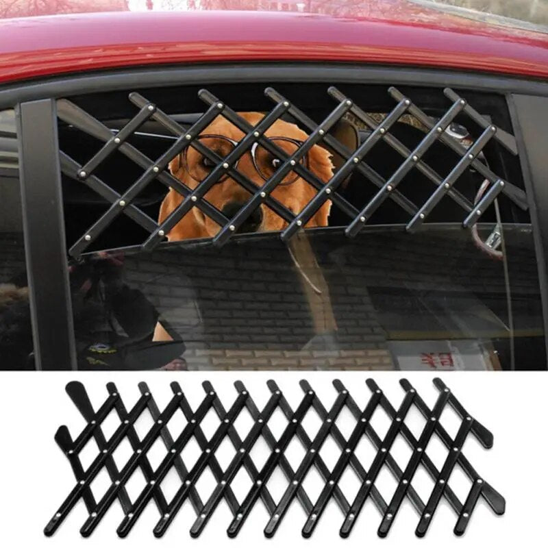 Universal Car Window Travel Vent Pet Security Ventilation Mesh Vent Guard Telescopic Fence