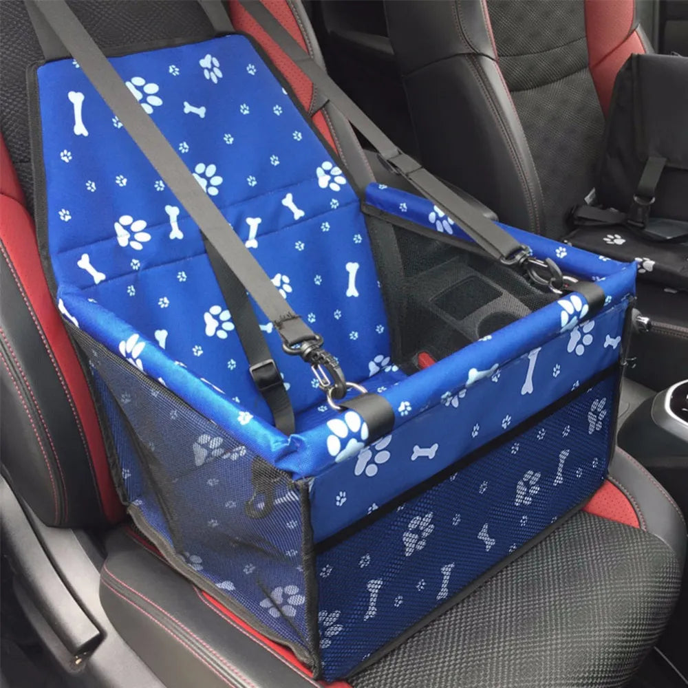 Waterproof Car Seat Carrier Basket for Pets Travel Mesh Hanging Bag