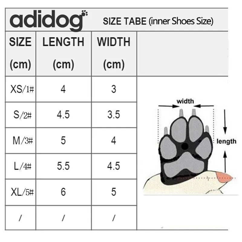 4pcs/set Waterproof Anti Slip Dog Boots For Small Dogs