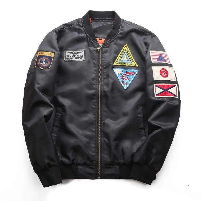 Bomber Jacket Men Flight Jacket Pilot motorcycle Jacket