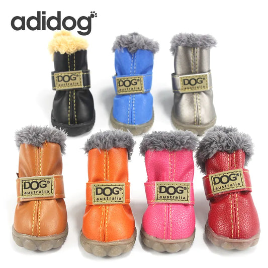 4pcs/set Waterproof Anti Slip Dog Boots For Small Dogs