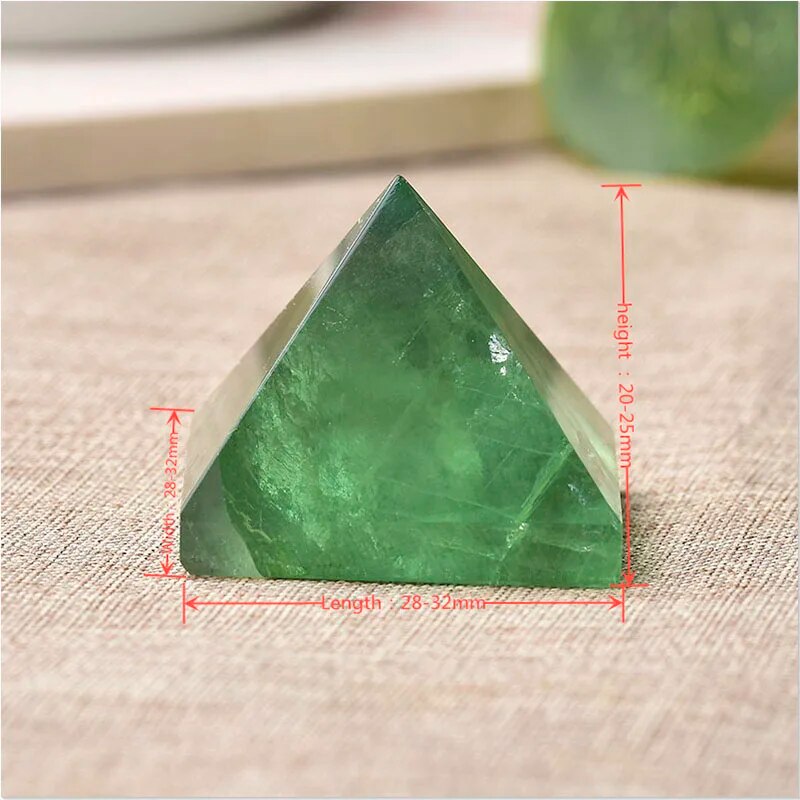 1PC 100% Natural Pyramid Tigers Eye Reiki Healing Stone Crystal