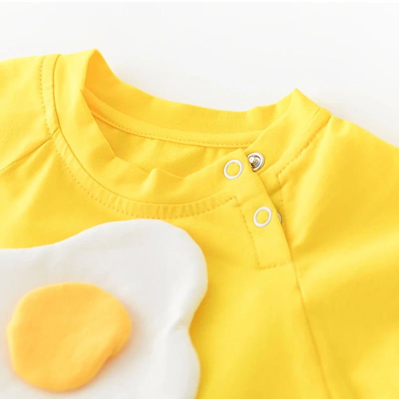 Baby Rompers Cute Eggs Infant Toddler Jumpsuit Cotton Girls Boys Clothes Outfits