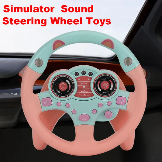 Car Steering Wheel Remote Control Early Education Learning Sounding Toy