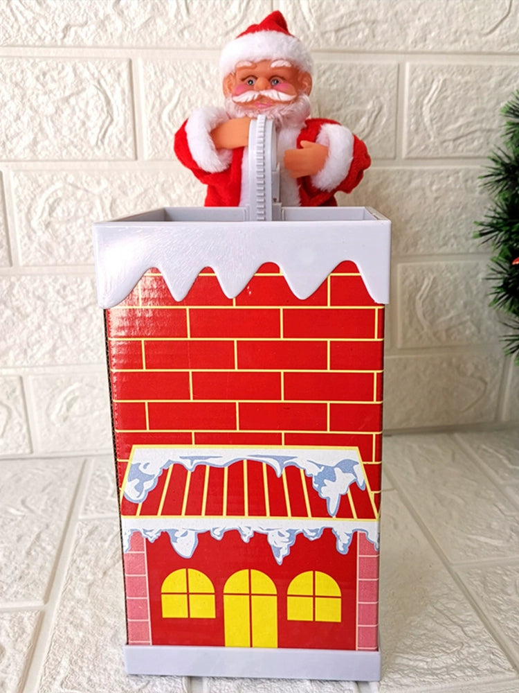 Climbing Santa Claus Christmas Decorations Children's Electric Toy Gift