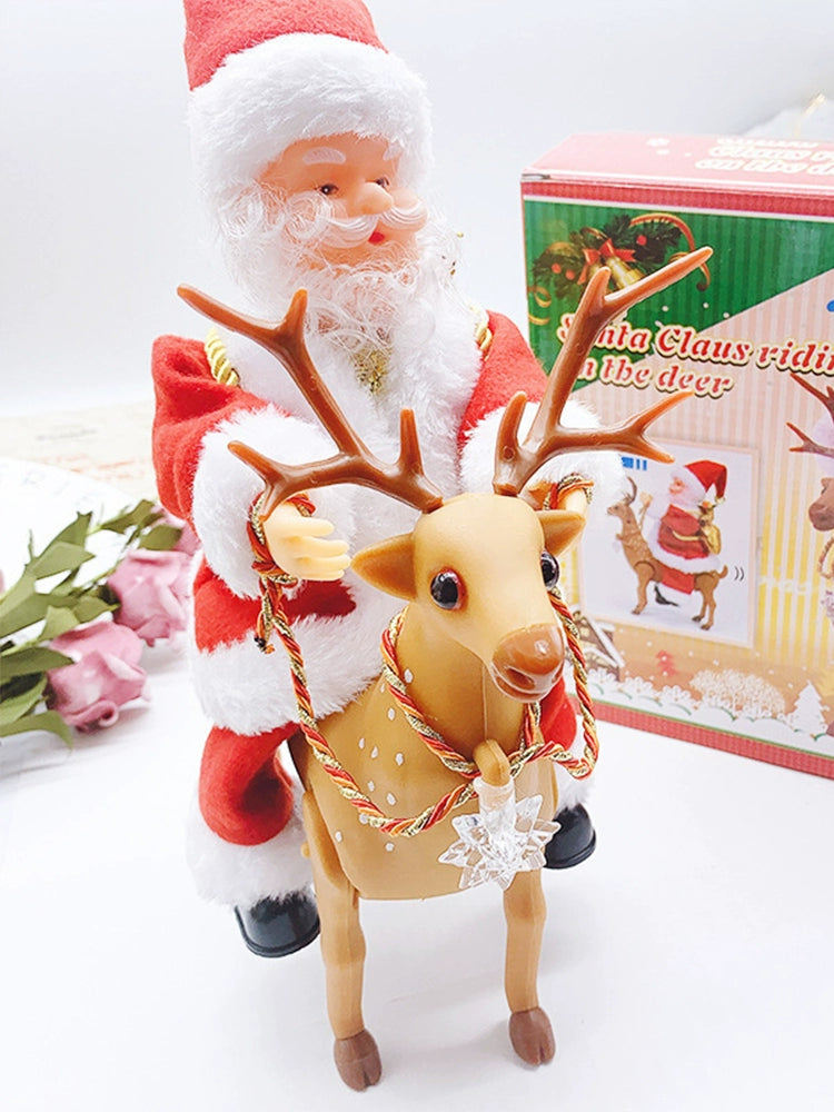 Climbing Santa Claus Christmas Decorations Children's Electric Toy Gift