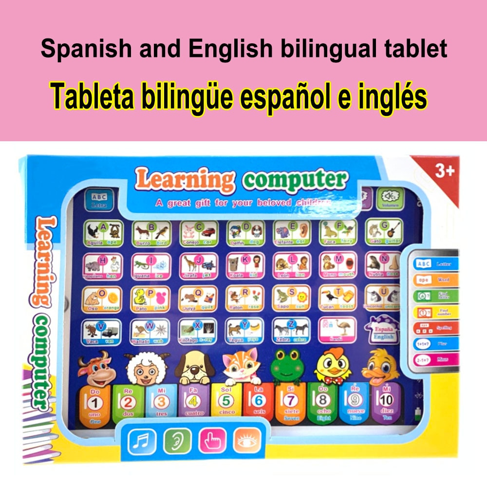 Learning Machine Tablet Language Learning Toy Laptop Pad Educational Toy