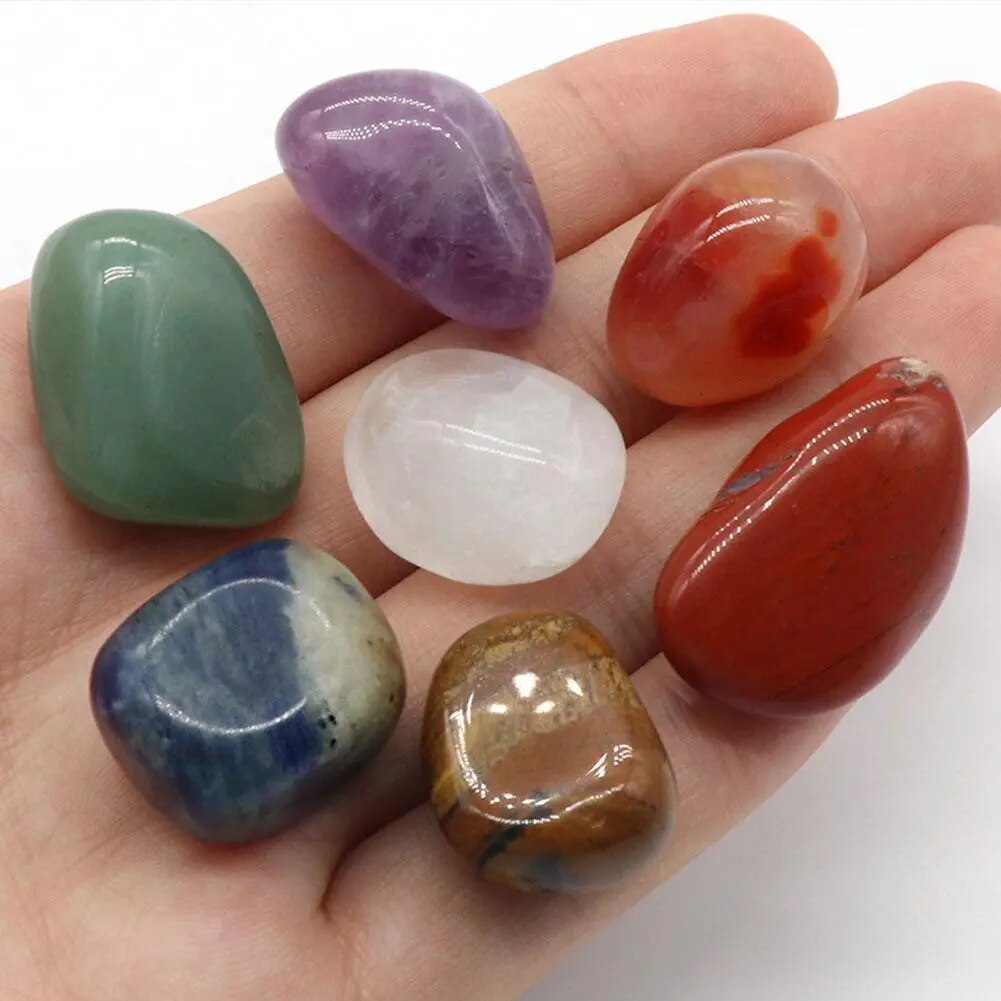 Chakra Healing Meditation Reiki Crystal Stone Necklace Pendant Kit