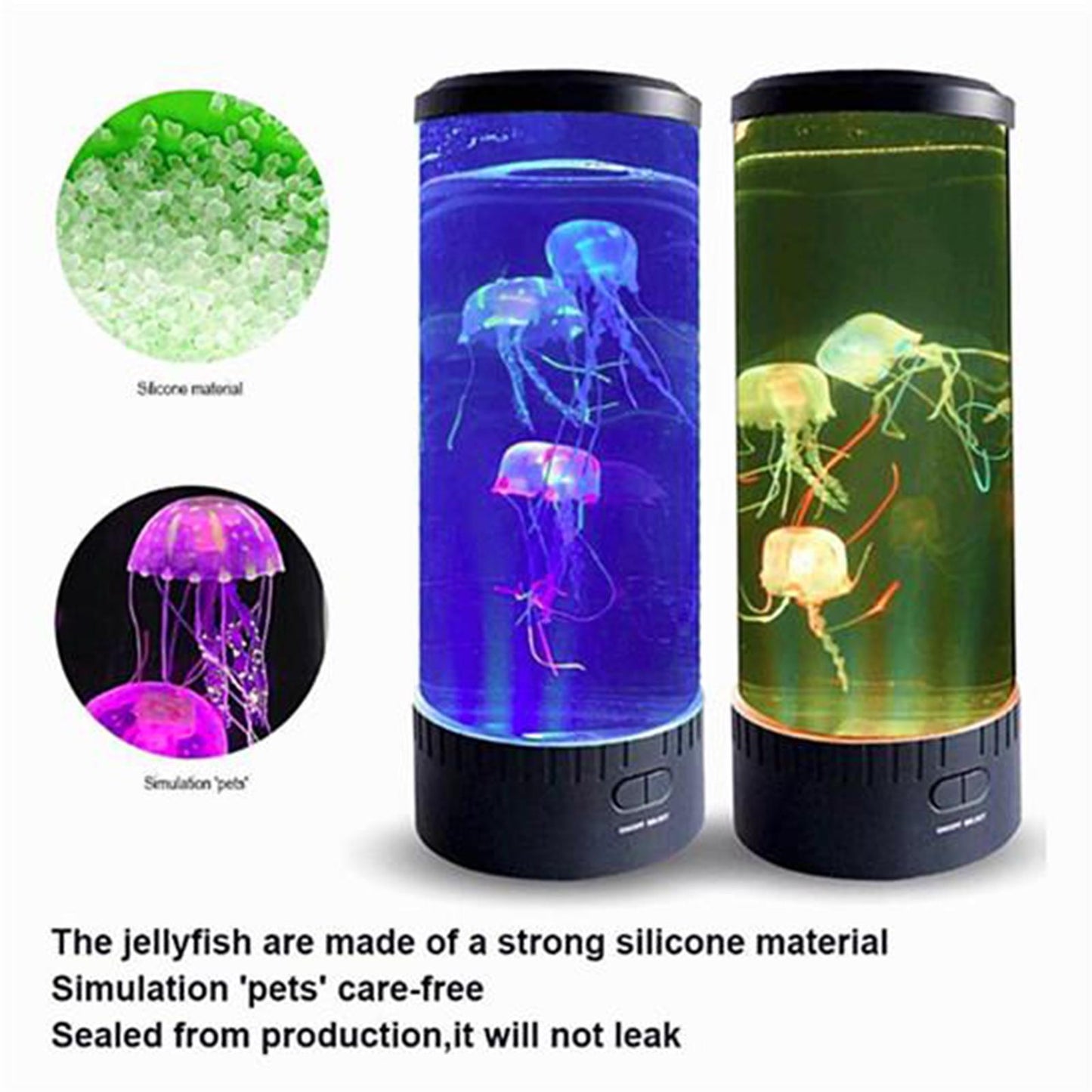 LED Floating Jellyfish Lamp Aquarium Bedside Night Light