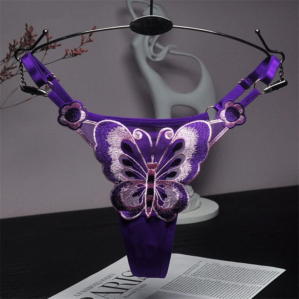 1-2 Pcs High Quality Embroidery Lace Low Rise Breathable Thong G String Lingerie Panty Intimates Underwear