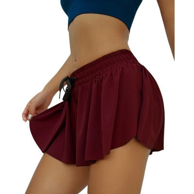 Yoga Skirt Shorts Running Cycling Biker Shorts Quick Dry Shorts Gym Sport Shorts