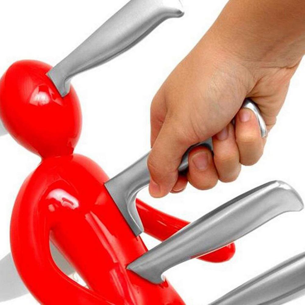 Multifunctional Kitchen Man-shaped Knife Holder Set Organizer Kitchen Decor