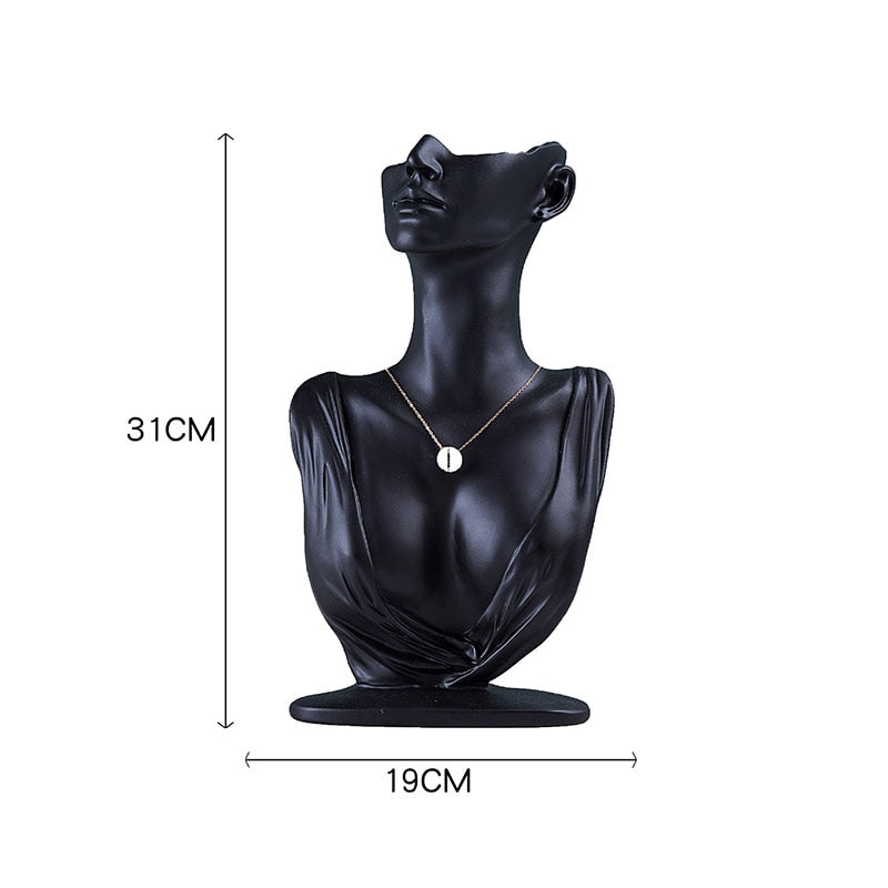 Resin Sculpture Home Decor Nordic Figure Statue Jewelry Accessories Stand for Earrings Necklaces Rings Display Stand