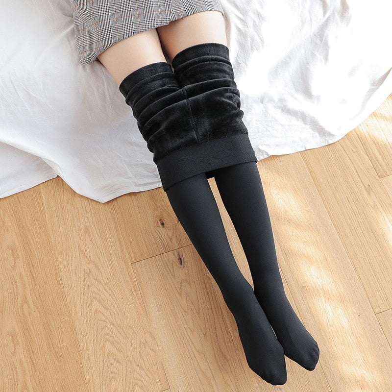 Warm Leggings for Winter High Waist Stretchy Leggings