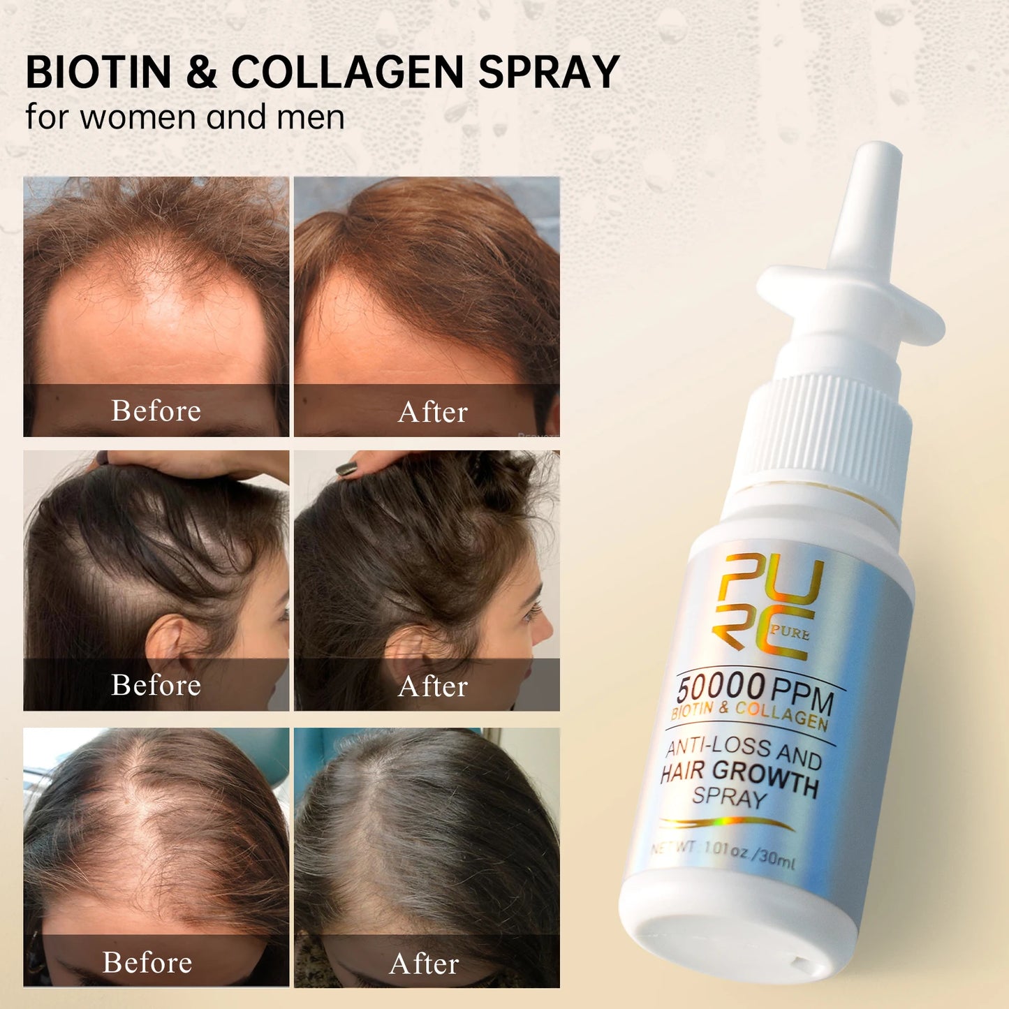 Biotin Hair Growth Serum Treatment for Men and Women