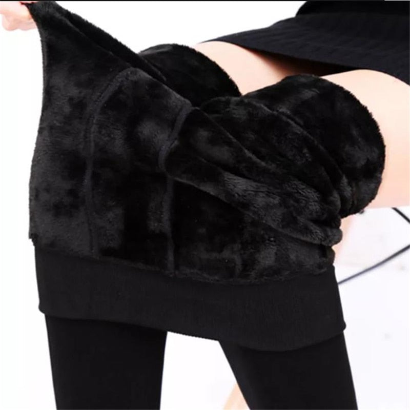 Warm Leggings for Winter High Waist Stretchy Leggings