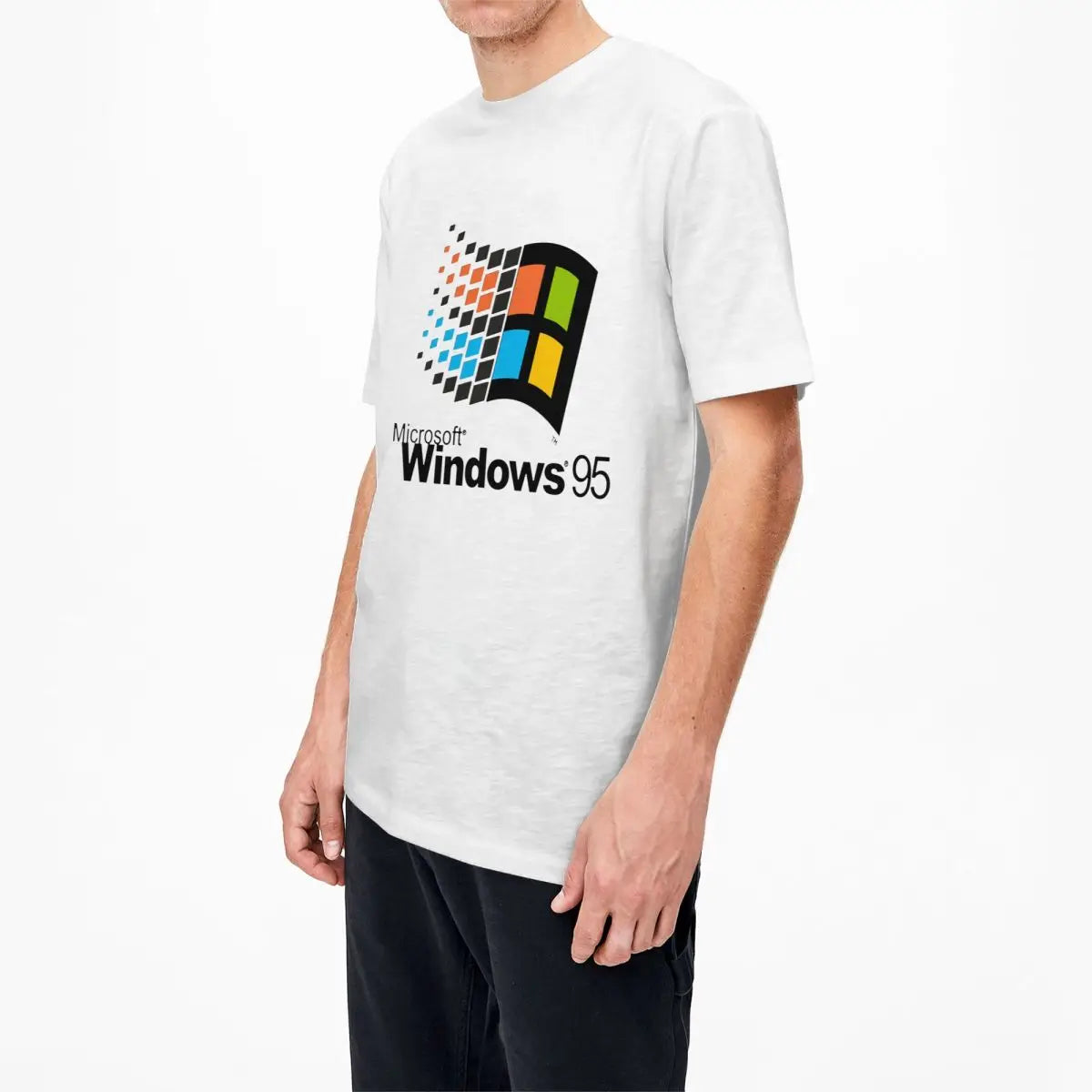 Windows 95 T Shirt Crewneck 100% Cotton