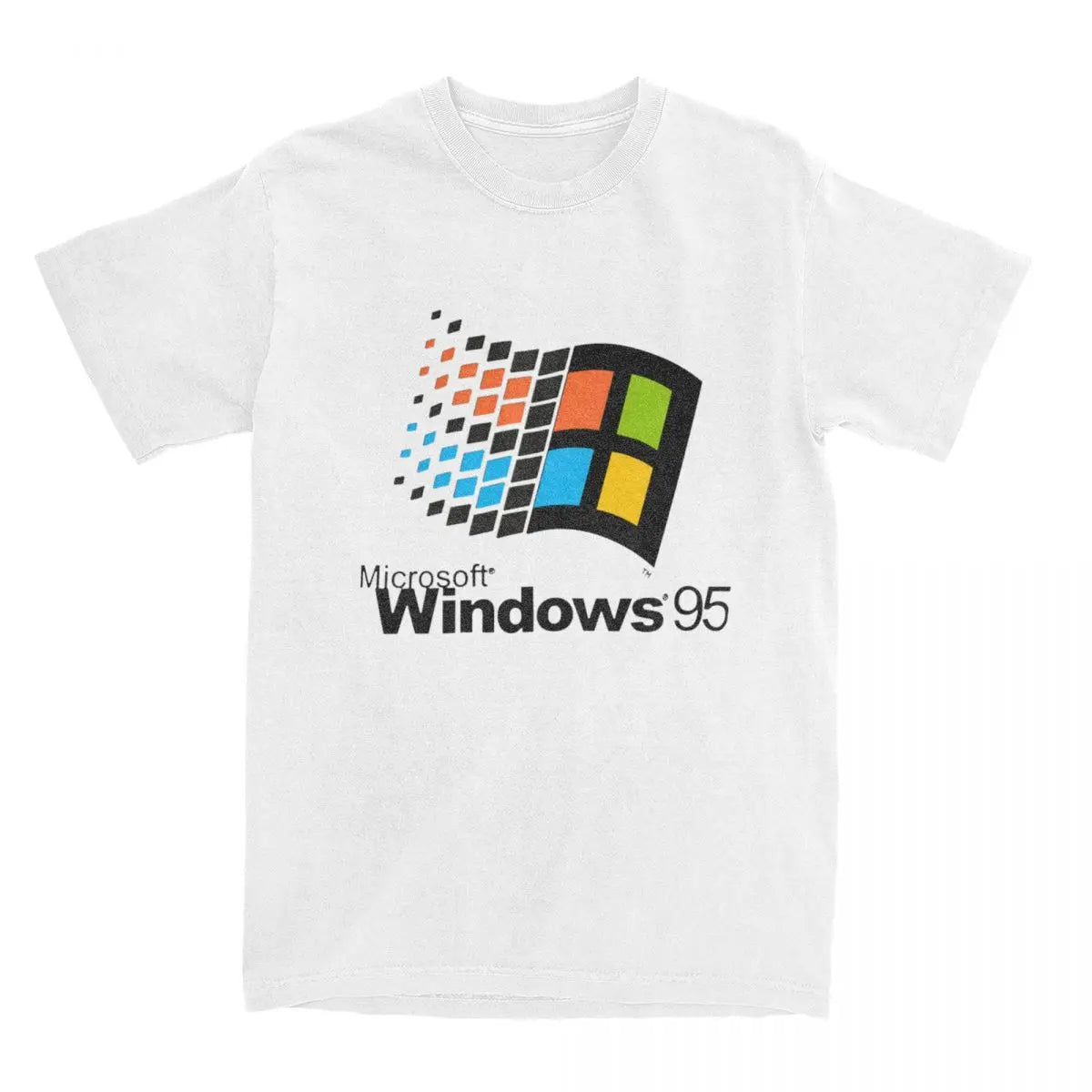 Windows 95 T Shirt Crewneck 100% Cotton