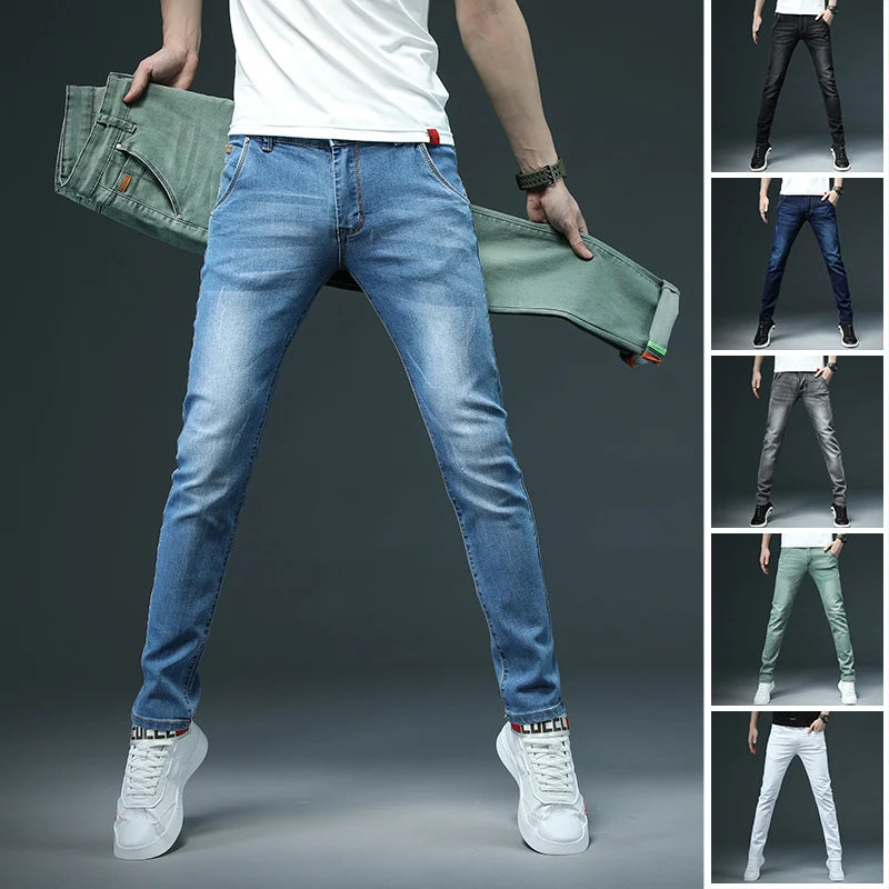 Stretch Skinny Jeans Casual Slim Fit Denim Pants