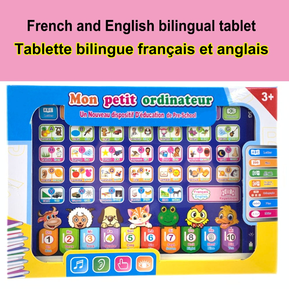 Learning Machine Tablet Language Learning Toy Laptop Pad Educational Toy