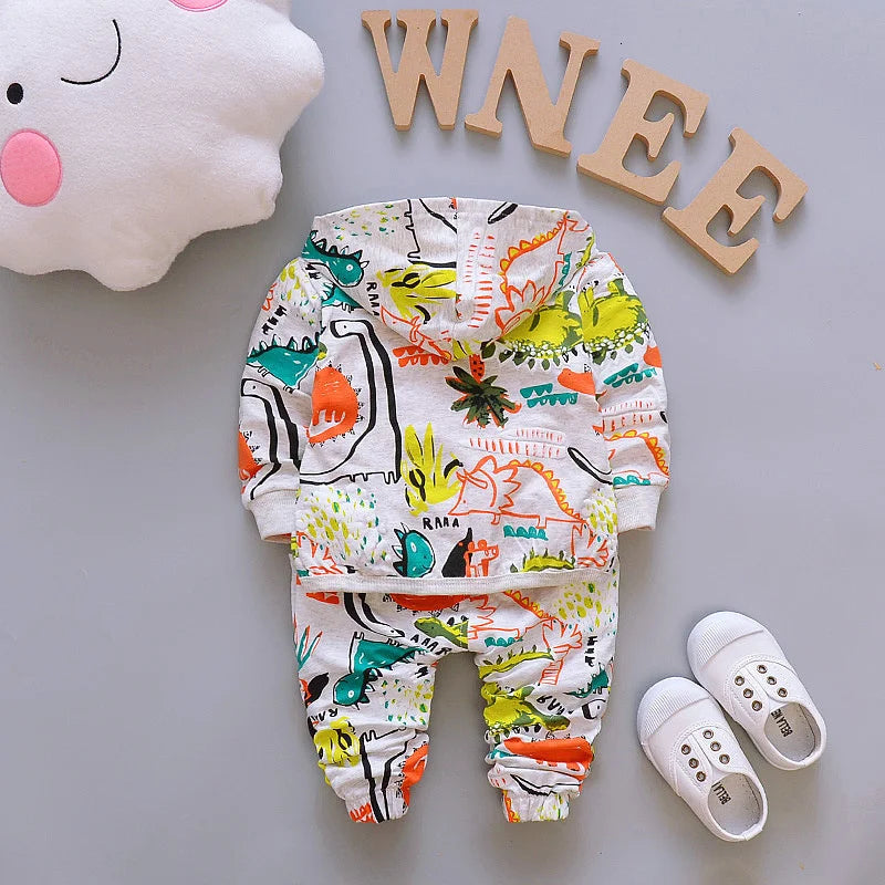 Spring Autumn Baby Boys Clothes Children Sport Jacket T-Shirt Pants 3Pcs/Sets Toddler Fashion Kids Tracksuits