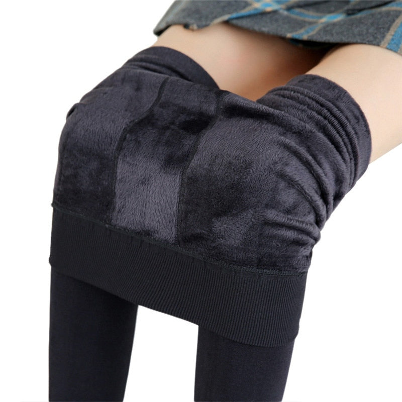 Warm Leggings for Winter High Waist Stretchy Leggings