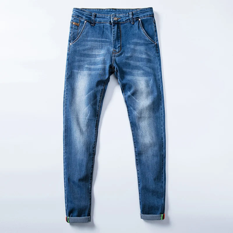 Stretch Skinny Jeans Casual Slim Fit Denim Pants