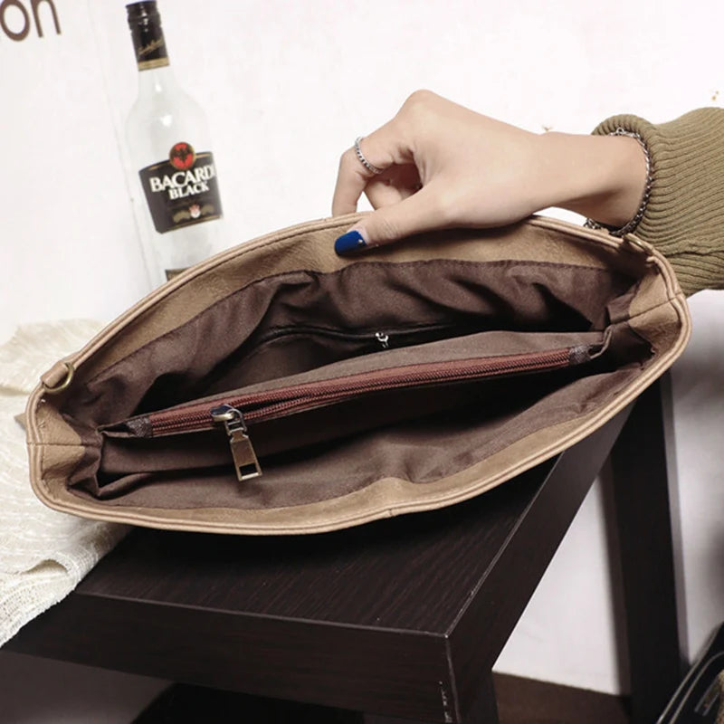 Clutch Leather Crossbody Bag for Shoulder Messenger Laptop Pouch Bag Handbag