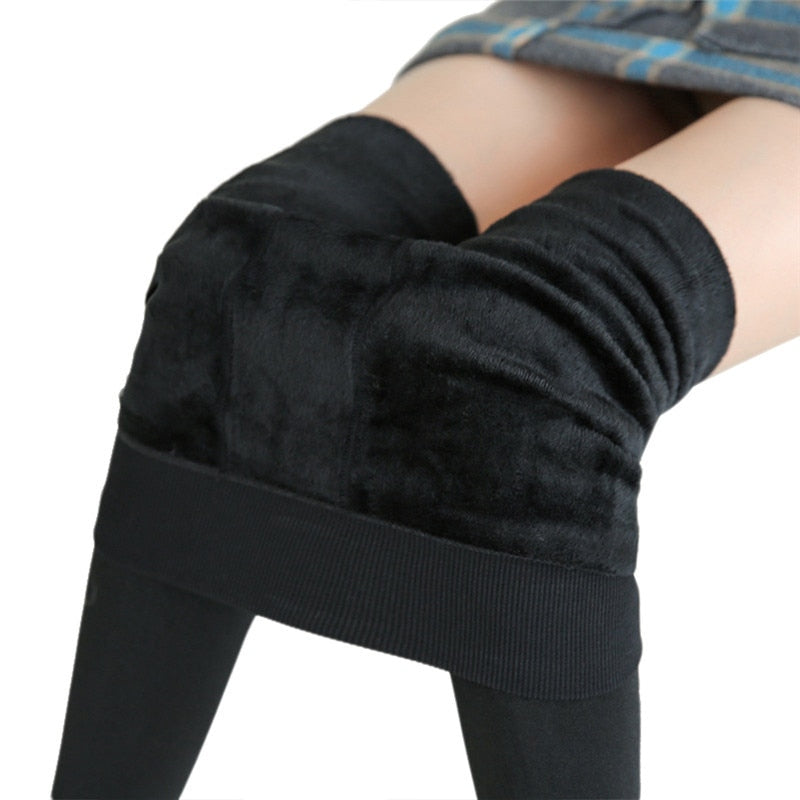 Warm Leggings for Winter High Waist Stretchy Leggings