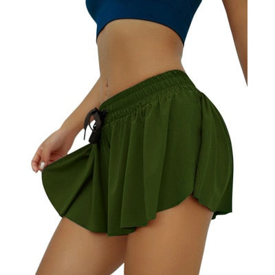 Yoga Skirt Shorts Running Cycling Biker Shorts Quick Dry Shorts Gym Sport Shorts