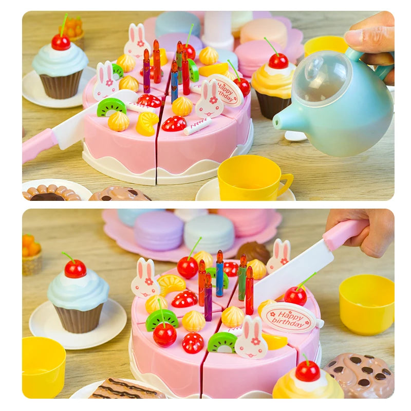 Toy Birthday Cake Sweets Tea Play Sets