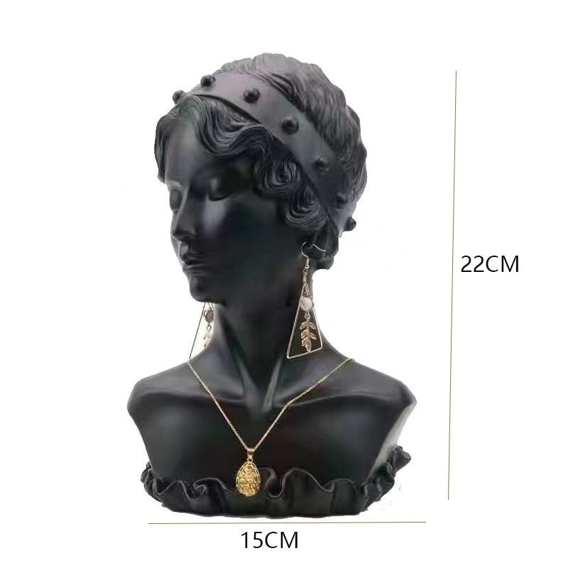 Resin Sculpture Home Decor Nordic Figure Statue Jewelry Accessories Stand for Earrings Necklaces Rings Display Stand