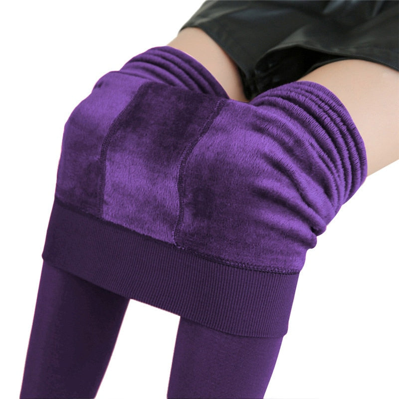 Warm Leggings for Winter High Waist Stretchy Leggings