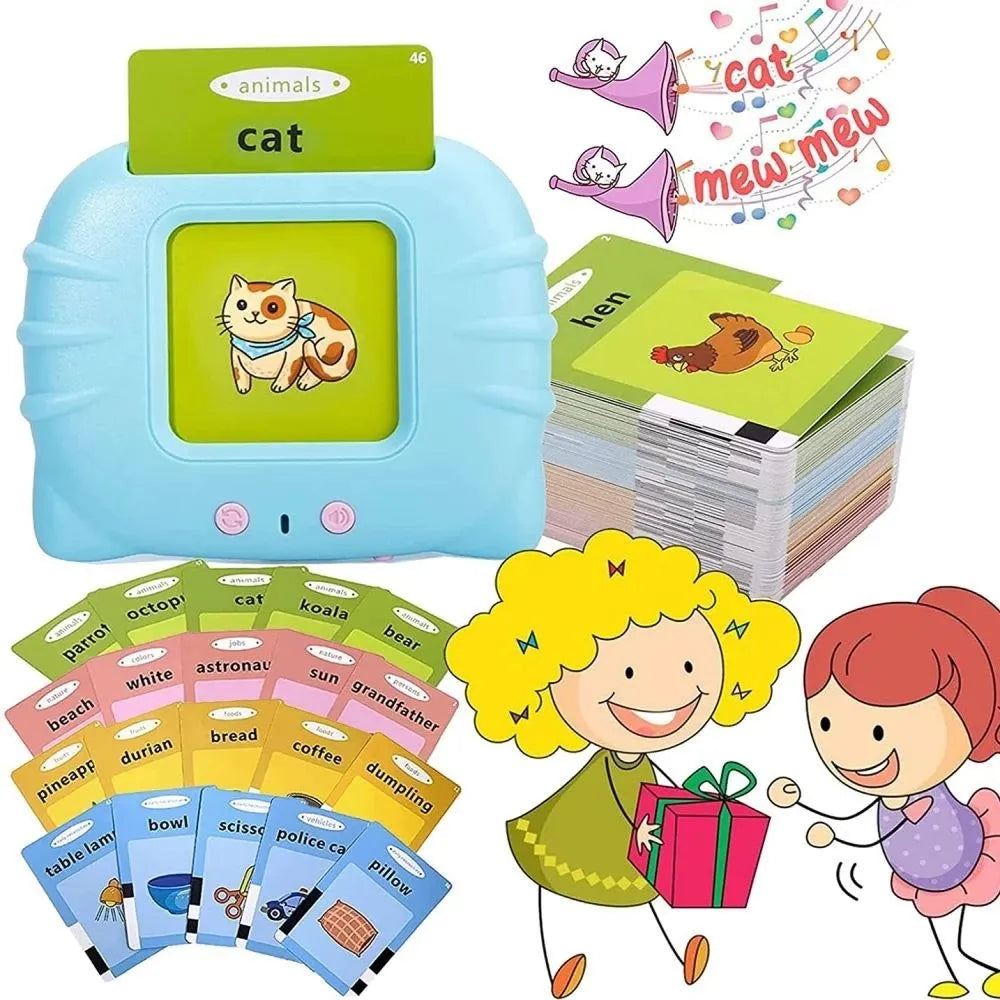 Educational English Flash Cards with Audio Book Reading Machine