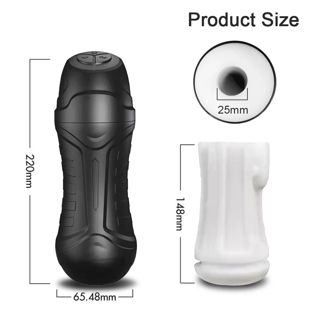 Automatic Male Sucking Mastubator Vibration Blowjob Machine Masturbation Cup Sex Toy Adult Goods for Men Masturbate Supplies